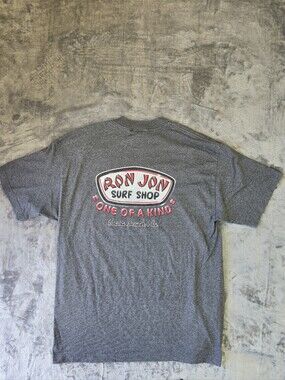 Vintage Ron John's Surf Shop One Of A Kind T Shirt Size XL Fits Large Gray